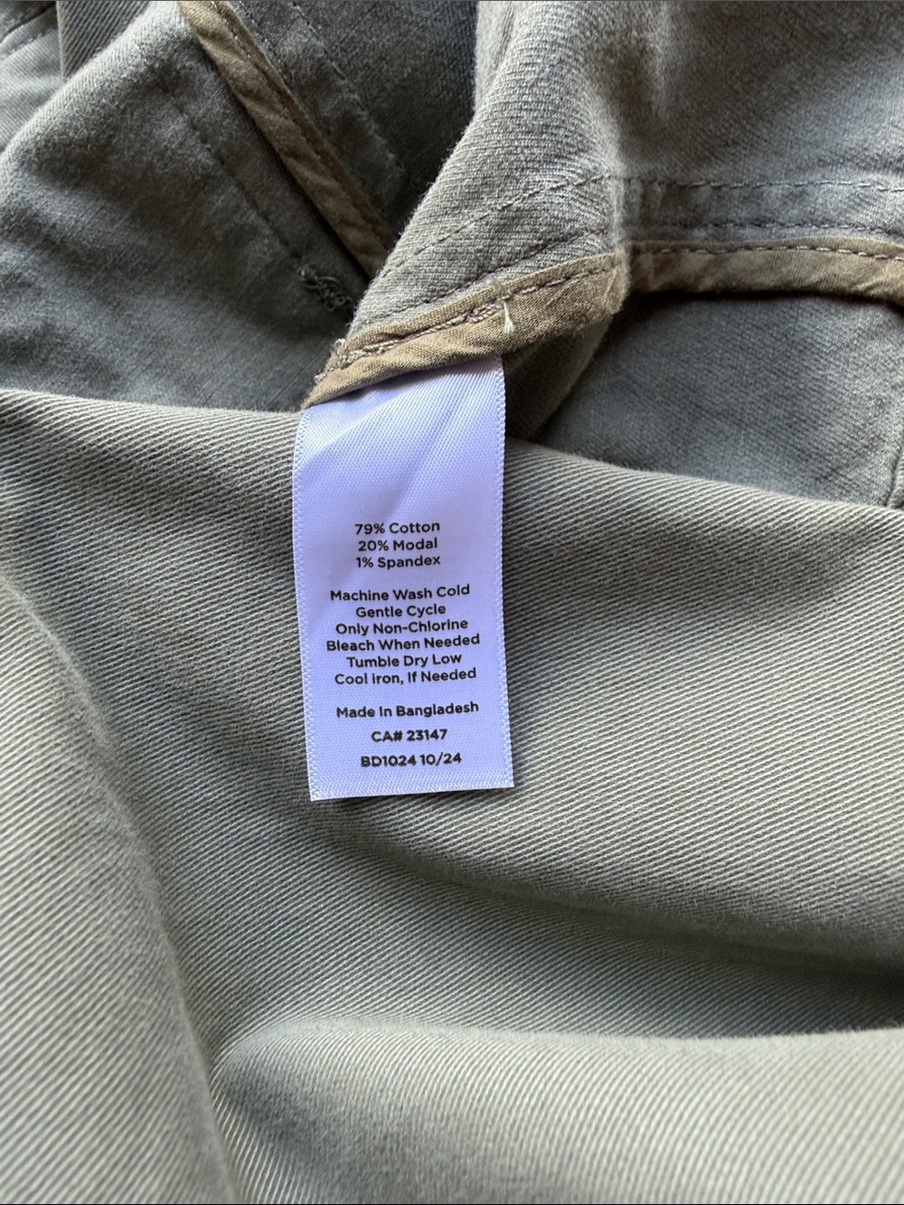 Talbots Olive Green Utility Jacket with Gold Buttons - Picture 5 of 7